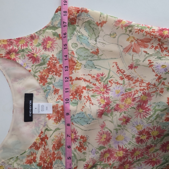 Jones New York Silk Vintage 90s Y2K Watercolor Floral Maxi Sheath Slip Dress - Picture 9 of 11